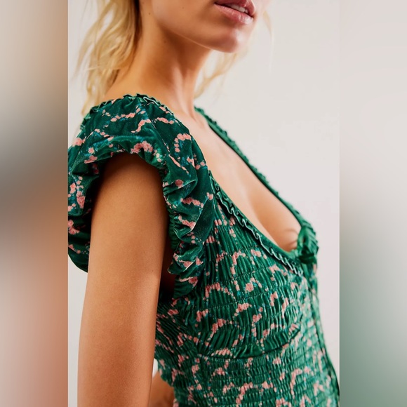 FREE PEOPLE Mckenna Velvet Midi Dress - Picture 3 of 7